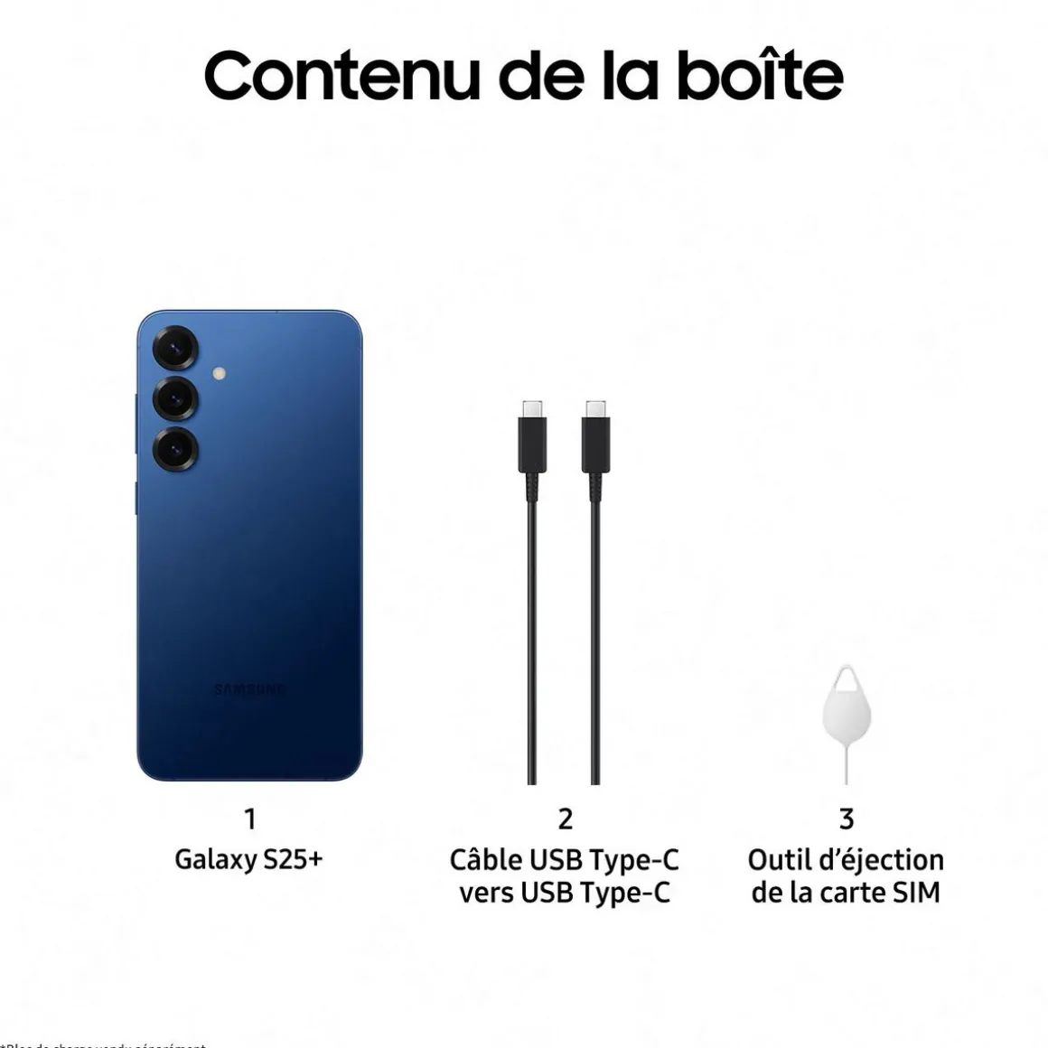 Galaxy S25+ 8GO / 256Go - Bleu nuit