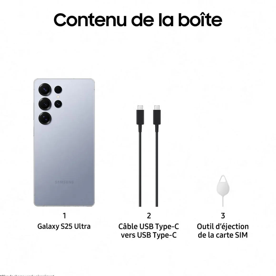 Galaxy S25 Ultra 8GO / 512Go - Bleu Titane