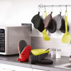 Gant de Cuisine Pince Cuistot 20cm Noir