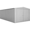 Garage - Métal galvanisé gris - 17,9m² - MELTON