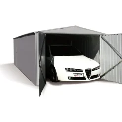 Garage - Métal galvanisé gris - 17,9m² - MELTON