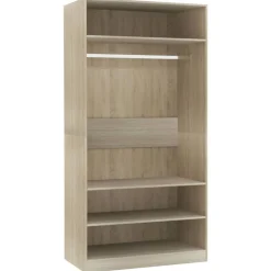Garde-robe Chene sonoma 100x50x200 cm Bois d'ingenierie