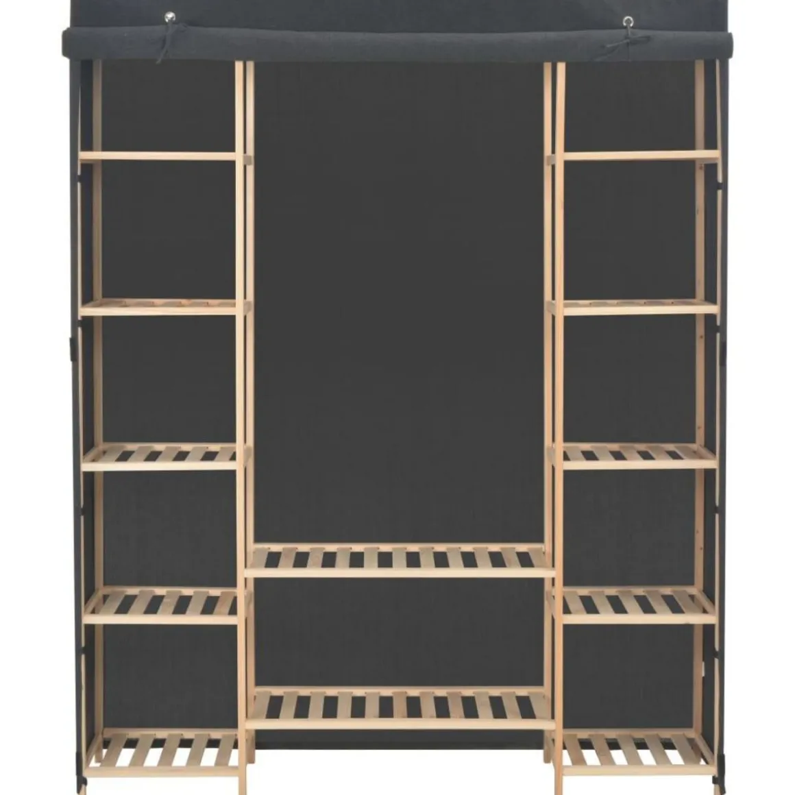 Garde-robe Gris 135 x 40 x 170 cm Tissu