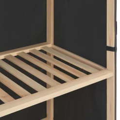 Garde-robe Gris 135 x 40 x 170 cm Tissu