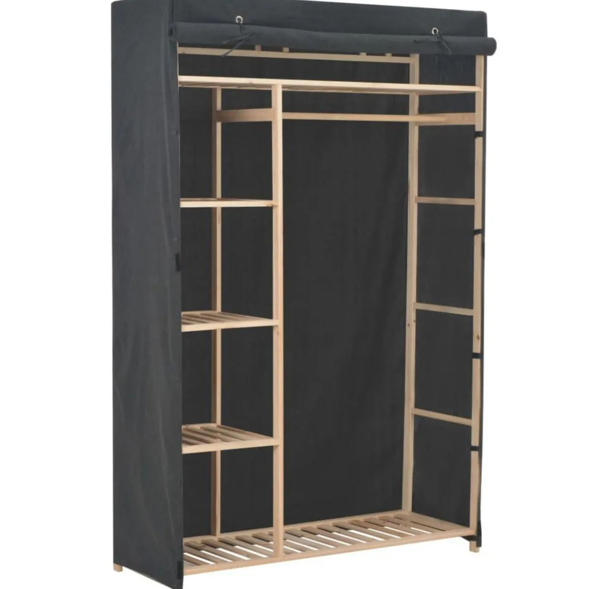 Garde-robe Gris 110 x 40 x 170 cm Tissu