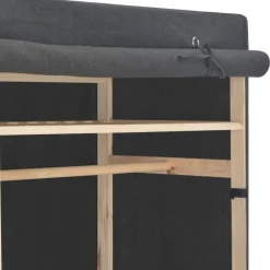 Garde-robe Gris 110 x 40 x 170 cm Tissu