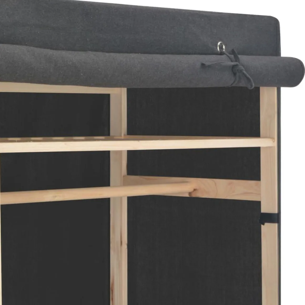 Garde-robe Gris 110 x 40 x 170 cm Tissu