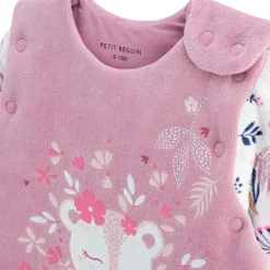 Gigoteuse d'hiver en velours avec manches amovibles Louisa