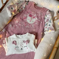 Gigoteuse d'hiver en velours avec manches amovibles Louisa