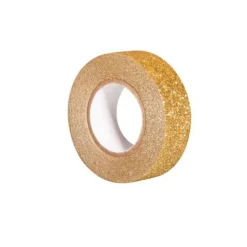 Glitter tape 5 m x 1,5 cm - doré