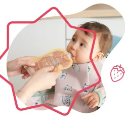 Gourdes réutilisables (Lot de 15) Badabulle - 150 ml