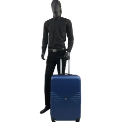 Grande Valise rigide bleue Sismik 70x46x28cm