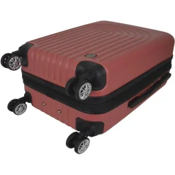 Grande Valise rigide 74cm 8 roues BOHO - rose