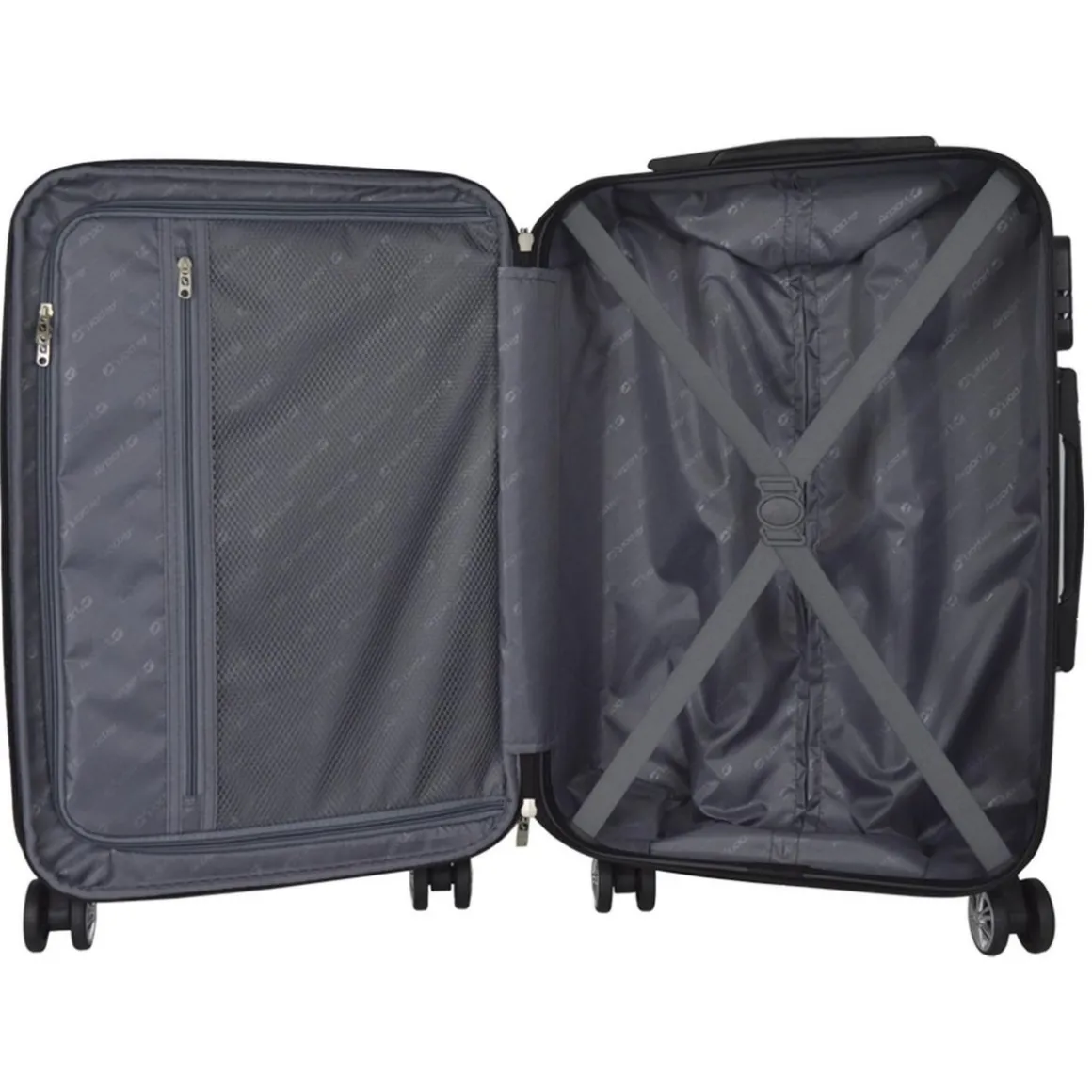 Grande Valise rigide 71cm 8 roues BOHO - gris