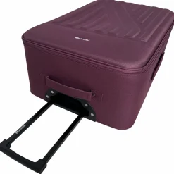 Grande Valise souple 70 cm 4 roues RAIL - rouge bordeaux