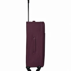Grande Valise souple 70 cm 4 roues RAIL - rouge bordeaux