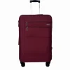 Grande Valise souple 75cm 4 roues HIGHWAY - rouge