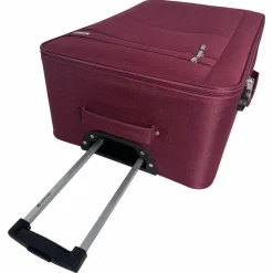 Grande Valise souple 75cm 4 roues HIGHWAY - rouge