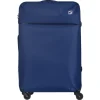 Grande Valise souple 75cm 4 roues FLYLINE bleu fonce