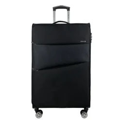 Grande Valise souple noire Perfeckto 75x46x27cm