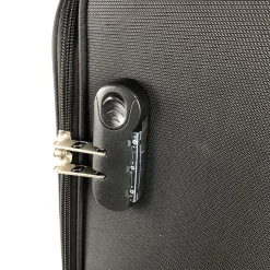 Grande Valise souple noire Perfeckto 75x46x27cm