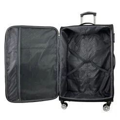 Grande Valise souple noire Perfeckto 75x46x27cm