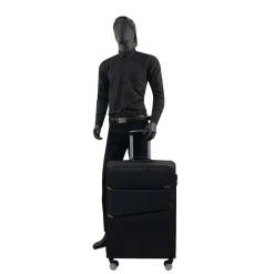 Grande Valise souple noire Perfeckto 75x46x27cm