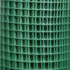 Grillage plastique vert 9x9 mm Taille 1 x 5 m