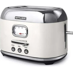 Grille-pains 2 fentes 1000w blanc - MS-120SC