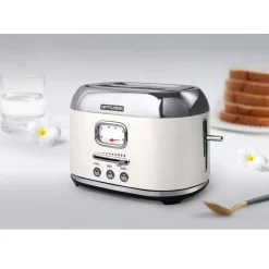 Grille-pains 2 fentes 1000w blanc - MS-120SC