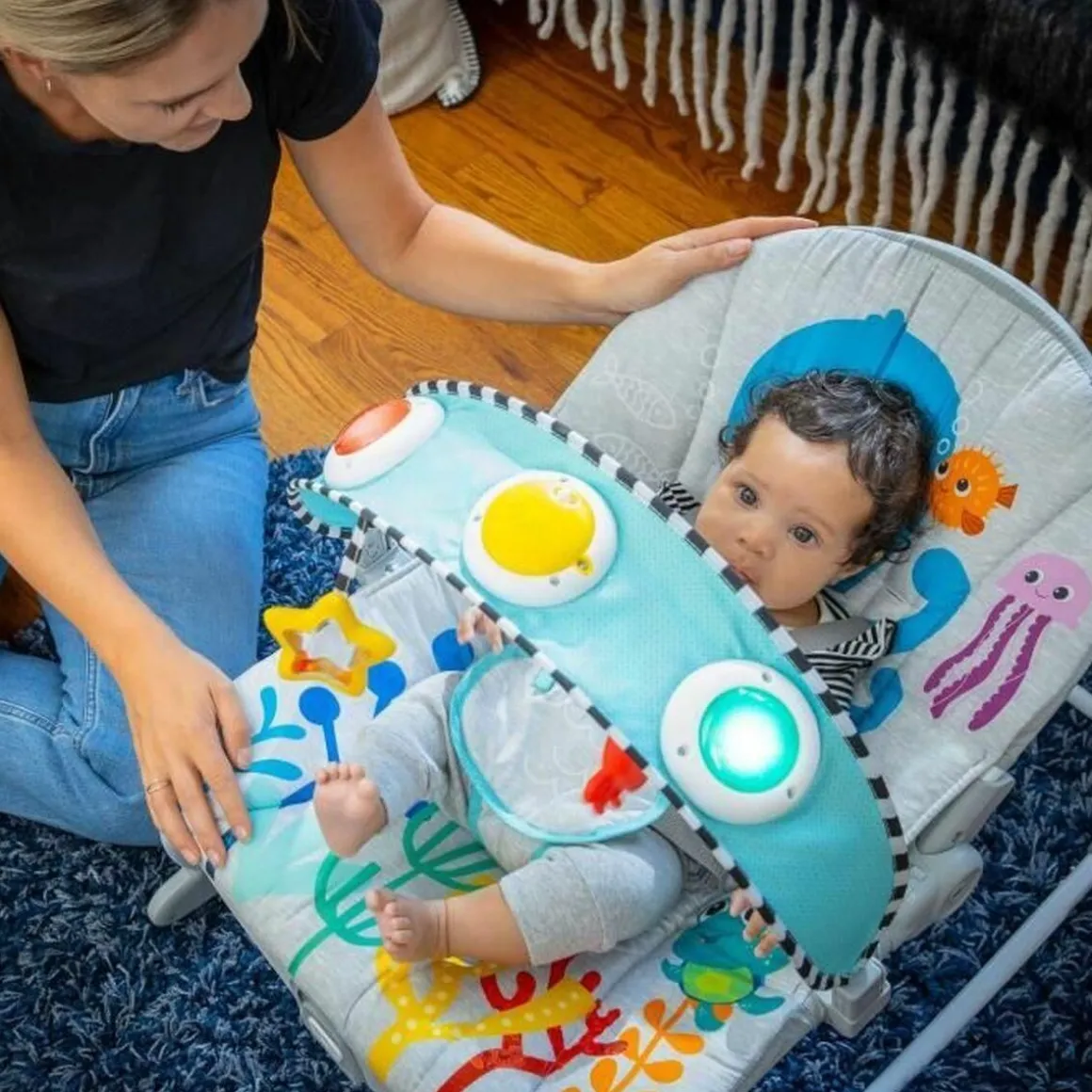 Hamac pour Bébé Baby Einstein Ocean Explorers Kick to It Opus Musical