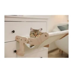 Hamac pour chats - KERBL - NAP - 42,5 x 47 cm - Bois massif - Surface réversible