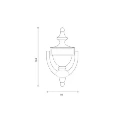 Heurtoir Victorien B - finition titane PVD