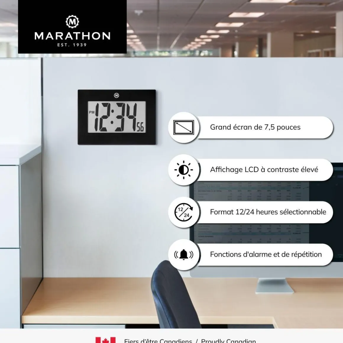 Horloge MW Calgary noir