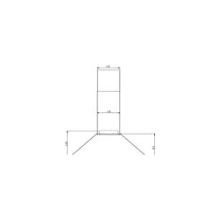 Hotte décorative murale EHDT 614i