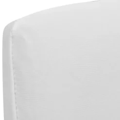 Housse de chaise droite extensible 4 pcs blanc