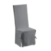 Housse de chaise Renato gris coton