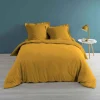 Housse de Couette Percaline 240x220cm Ocre