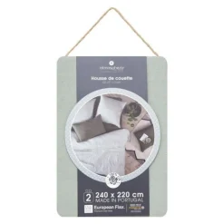 Housse de couette 2 places Morning Sunshine 100% Lin