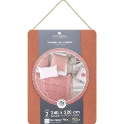 Housse de couette 2 places Morning Sunshine 100% Lin