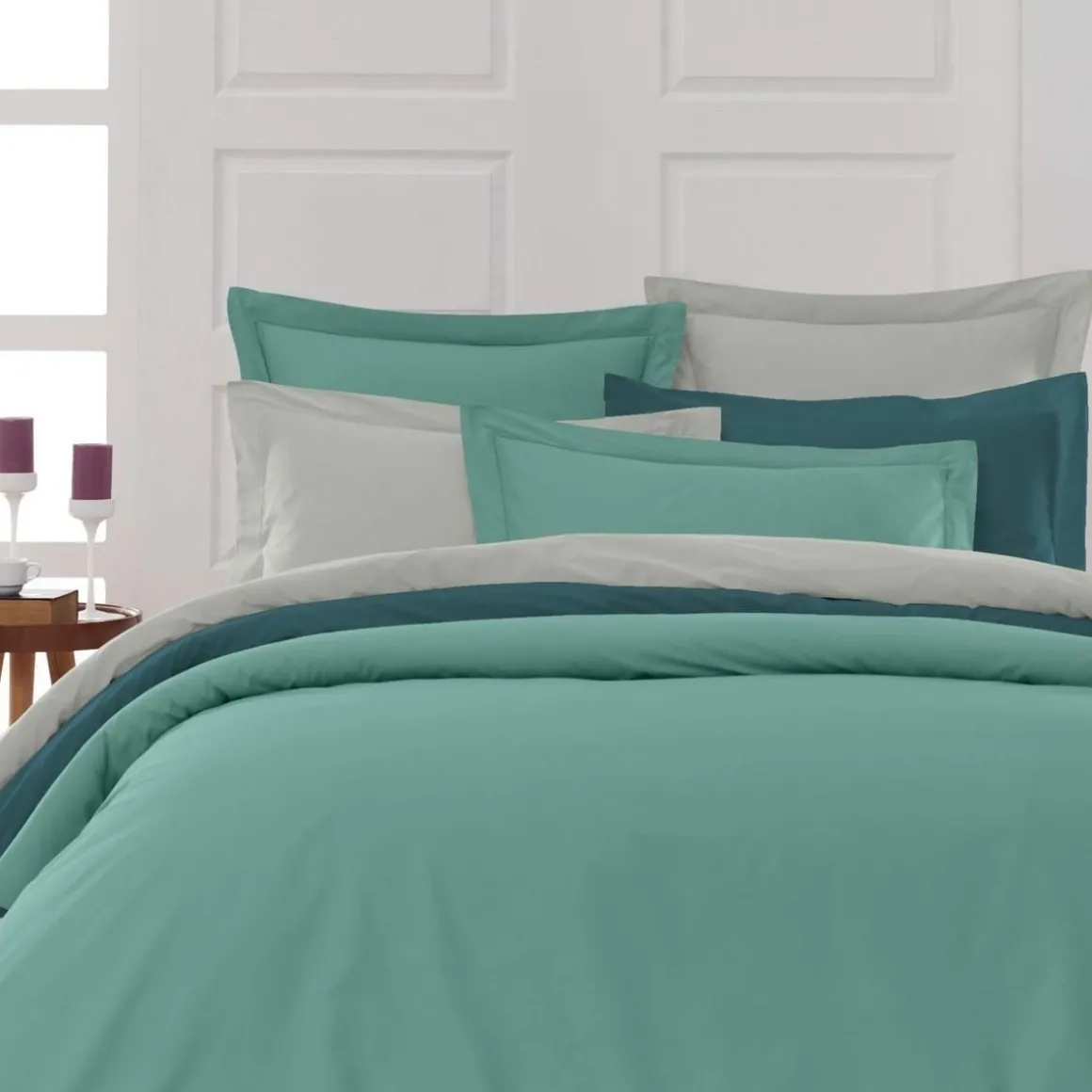 Housse de couette en percale coton SOFT PERCALE
