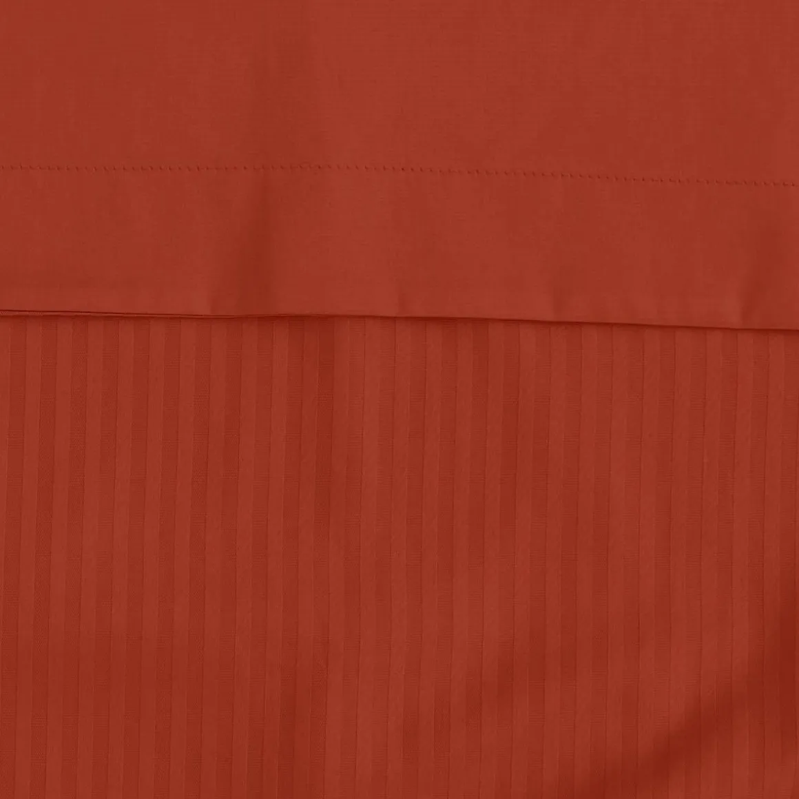 Housse de couette rayée réversible satin de coton VERSAILLES