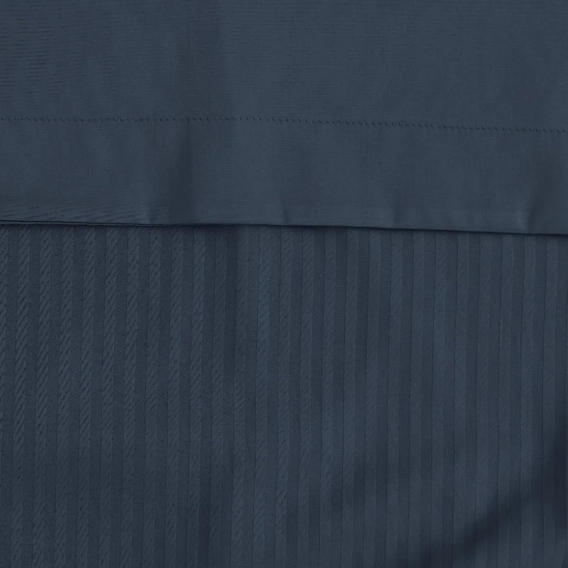 Housse de couette rayée réversible satin de coton VERSAILLES