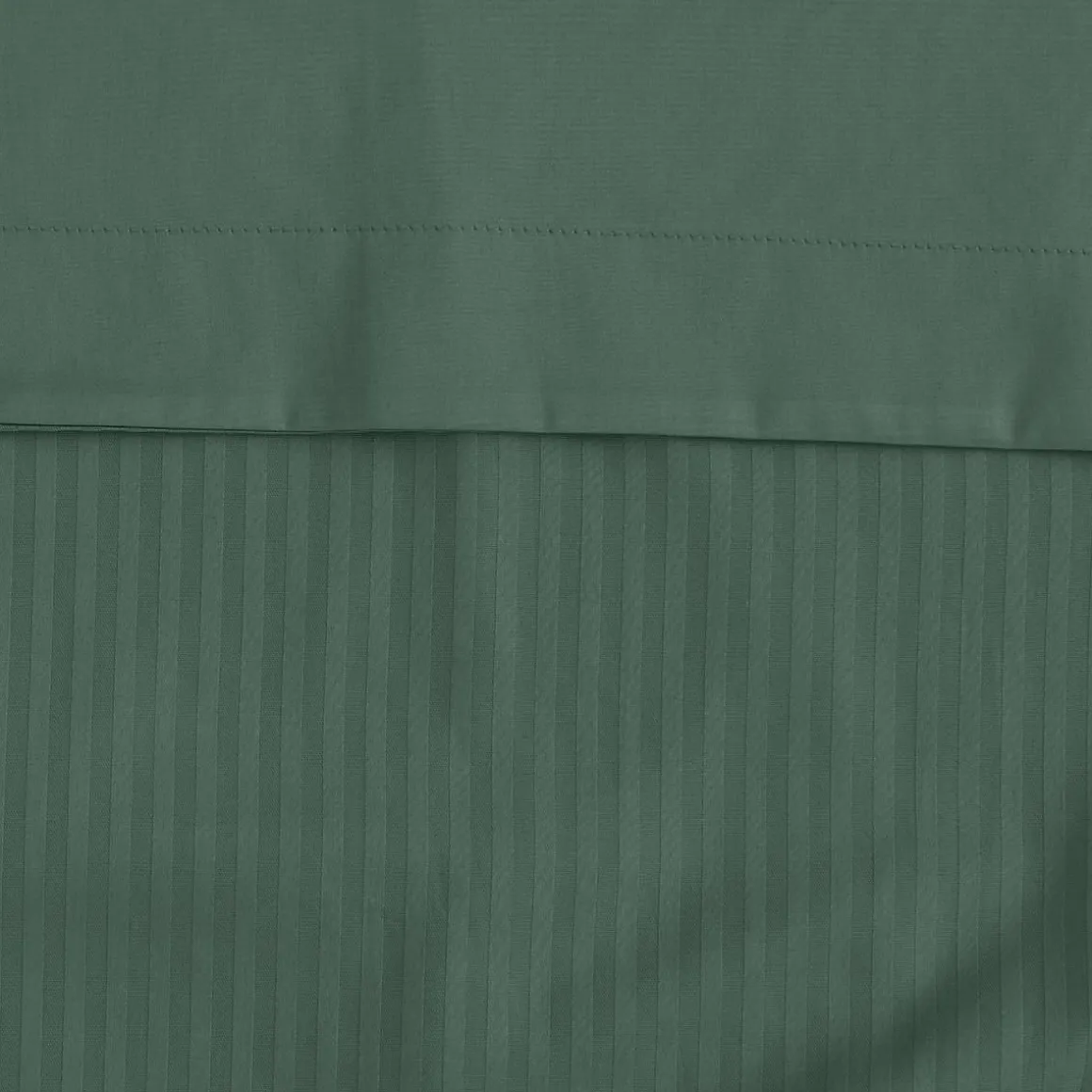 Housse de couette rayée réversible satin de coton VERSAILLES