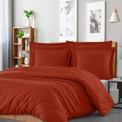 Housse de couette rayée réversible satin de coton VERSAILLES