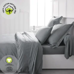 Housse de couette unie en Coton 57 fils ORGANIC