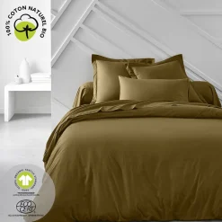 Housse de couette unie en Coton 57 fils ORGANIC