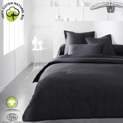 Housse de couette unie en Coton 57 fils ORGANIC