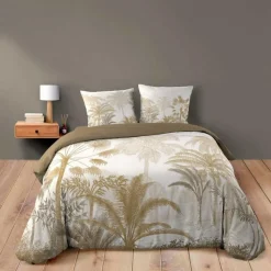 Housse de couette 240x220 + 2 taies COCOTY 100% coton
