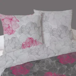 Housse de couette 240x220 FLEURS + 2 taies 100% coton
